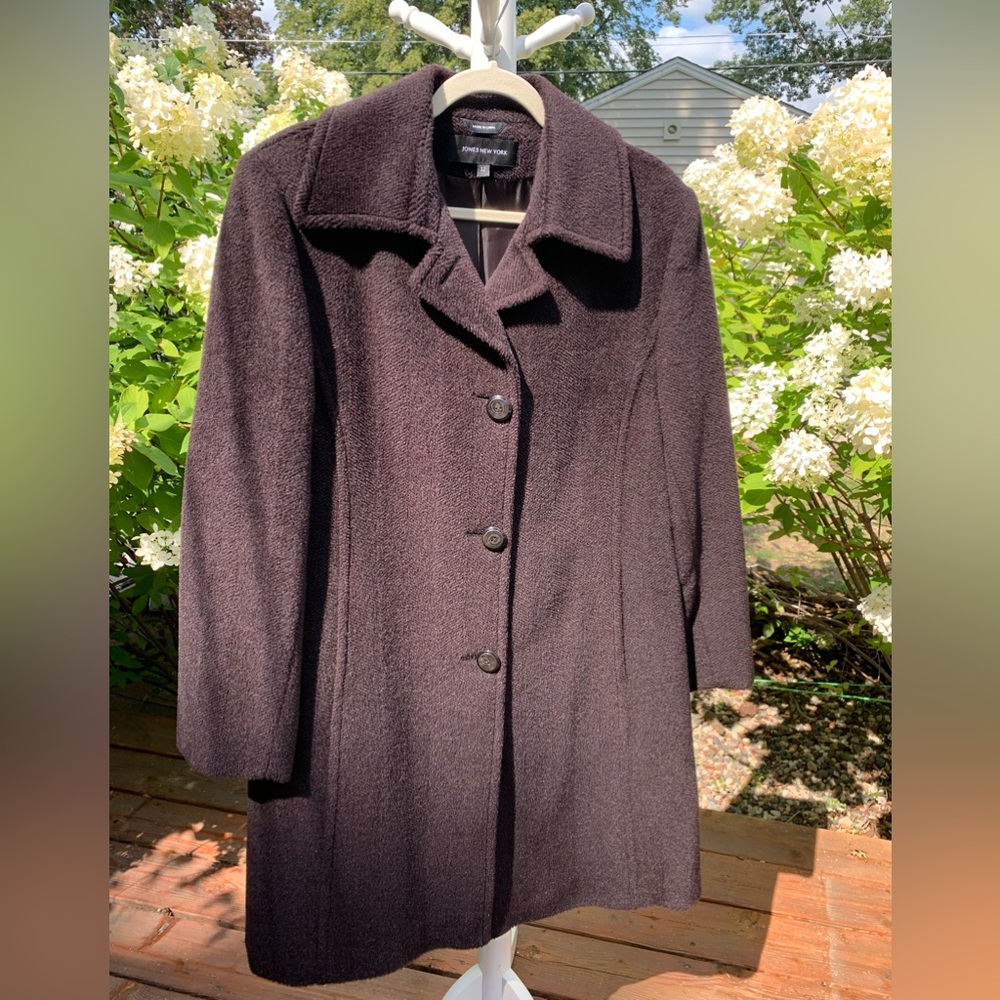 Jones New York wool blend coat